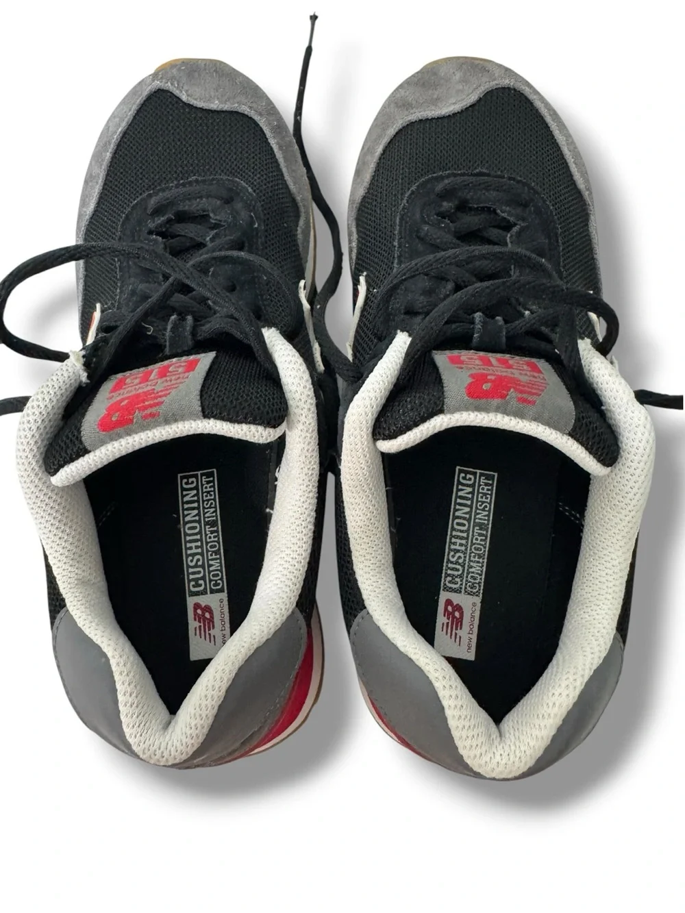 New Balance 515v3 Men’s Sneakers Size 8 Black Team Red Suede Mesh Retro Shoes